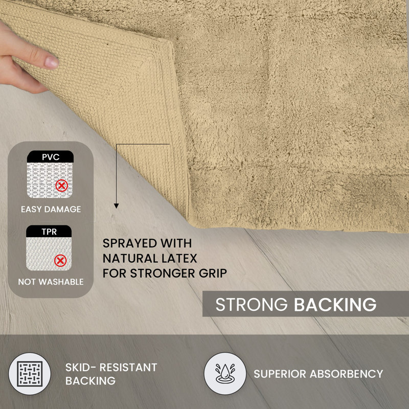 Morissette Bath Rug, 21" W x 34" L, Linen