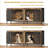 Dog Crate Furniture, Extra Large Double Doors Dog Kennel with Removable Divider, XXL Thick Wooden Dog cage Furniture for 2 Large/Medium Dogs-998516181-998516177