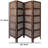 Aivaras 80'' W x 72'' H 4 - Panel Folding Room Divider