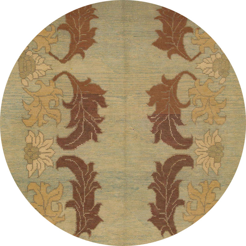 Tapis multicolore à motif abstrait Macalister, Rond 7 pi