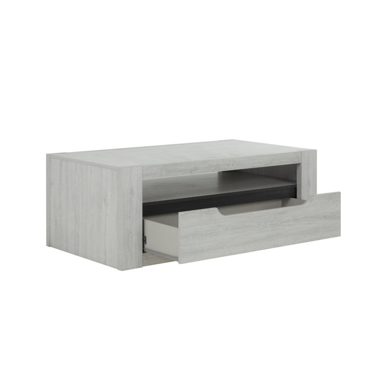 Jahkim Floor Shelf Coffee Table with Storage