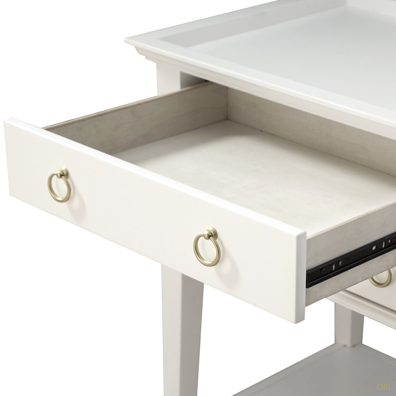 Table de chevet 2 tiroirs Carmona