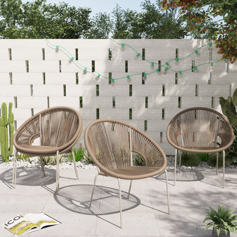 Chaise de patio intérieure / extérieure 4 pièces