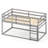 Solid Wood Versatile Twin Over Twin Floor Bunk Bed With Ladder-1329150572
