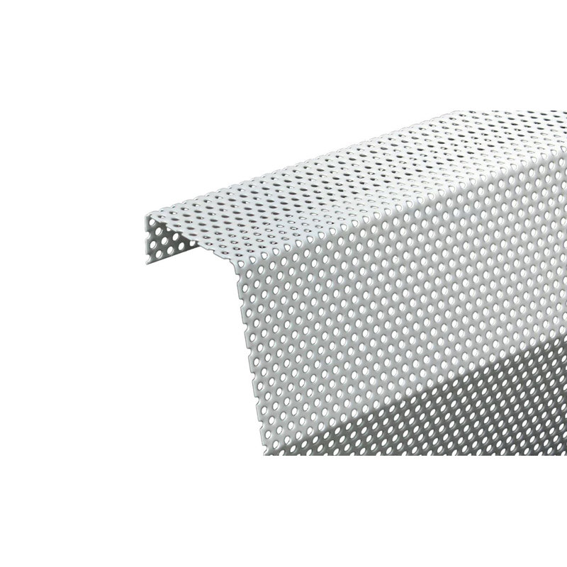 White Galvanized Steel 2 ft Slip-On Baseboard Heater Cover with Endcaps