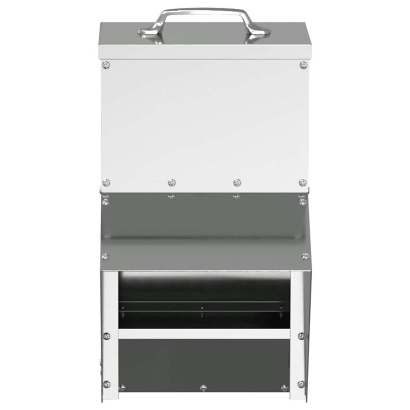 Galvanised Steel Feeder, 35cm H x 20cm W x 25cm D