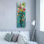 «Tall Bright Flowers I» par Silvia Vassileva, art mural sur toile, 12 po x 36 po-879687345