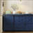 55.1-Inch Sideboard with Storage,Farmhouse Storage Cabinet with Sliding Barn Doors and 4 Drawers, Wood Buffet Table with Power Outlet-2050584215