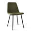 Ensemble de table de salle à manger 4 personnes Fahie avec table ronde de 35 po et 4 chaises rembourrées en tissu-98980741