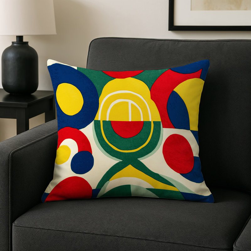 Zippy Dash Indoor And Outdoor Throw Pillow, Square 20"