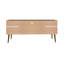 Meuble télé Bradley de 63 po de style Mid-Century moderne à 4 tablettes pour téléviseur de 60 po ou moins brun rustique-856465379