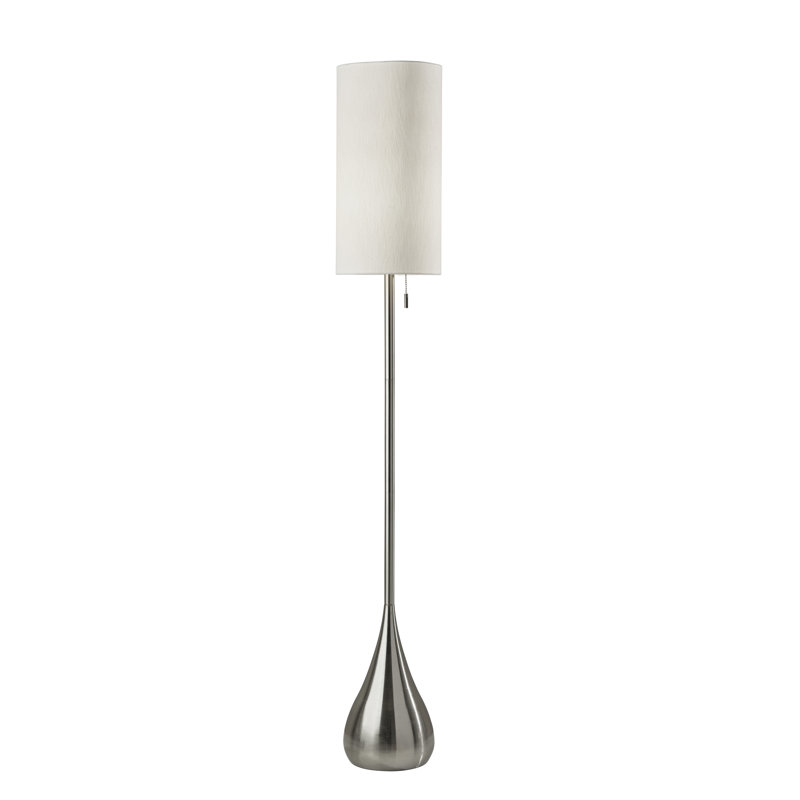 Runell 68'' Brushed Steel Traditional Floor Lamp