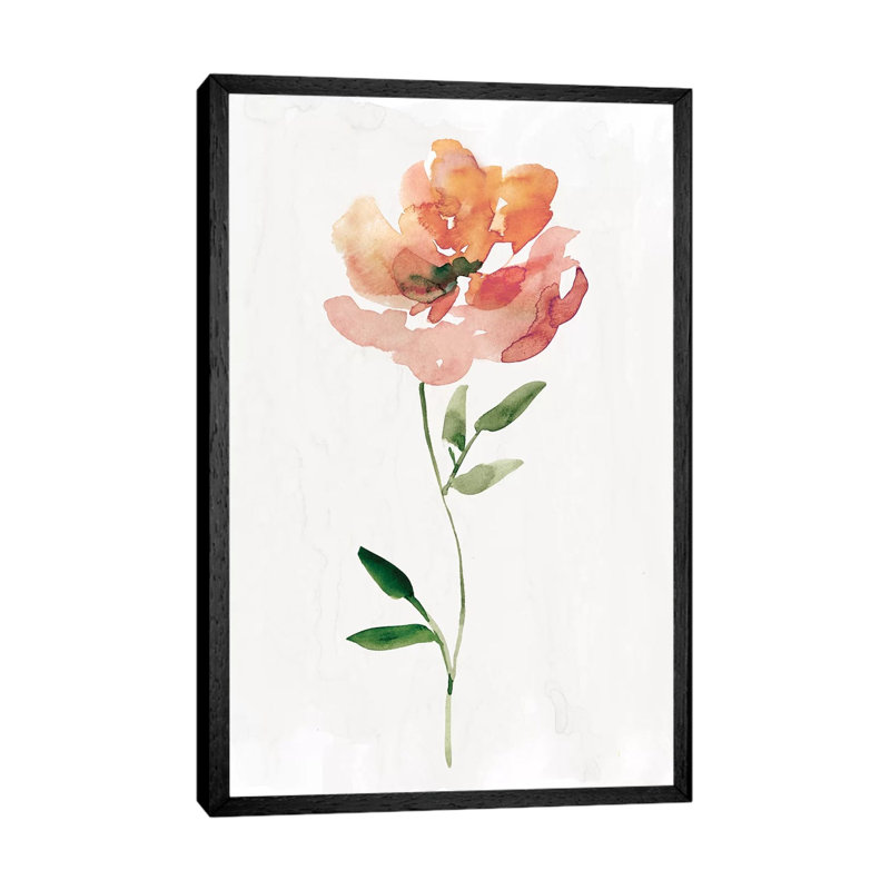 Happy Bloom I by Carol Robinson - Print on Canvas, Black Framed, 101.6 cm H x 66.04 cm W
