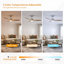 Ventilateur de plafond moderne à 3 pales de 52 po avec ensemble d'éclairage et télécommande AuraVista-33271116-33271119