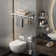 24 inch foldable towel rack with movable hooks for bathroom wall storage, space saving, practical and convenient.