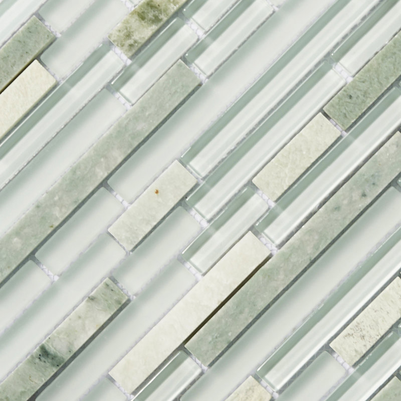 Premium 1" x 4" Linear Mosaic Wall Tile, Irish Creme