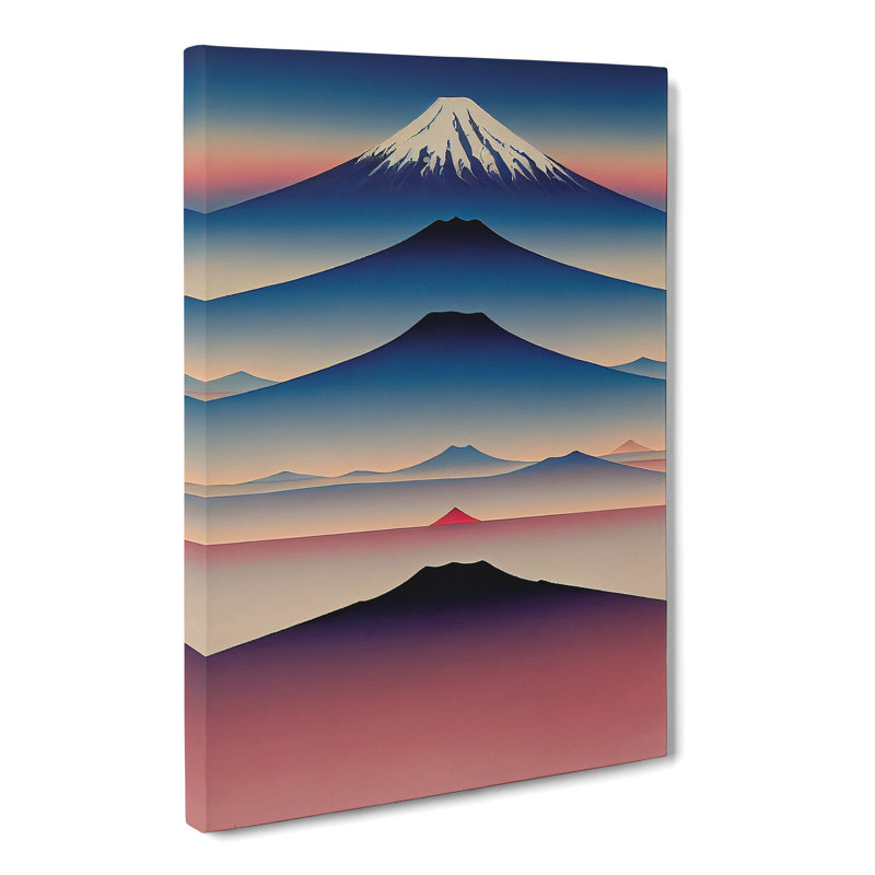 The Japanese Mountains - Wrapped Canvas, 50cm H x 35cm W x 3cm D
