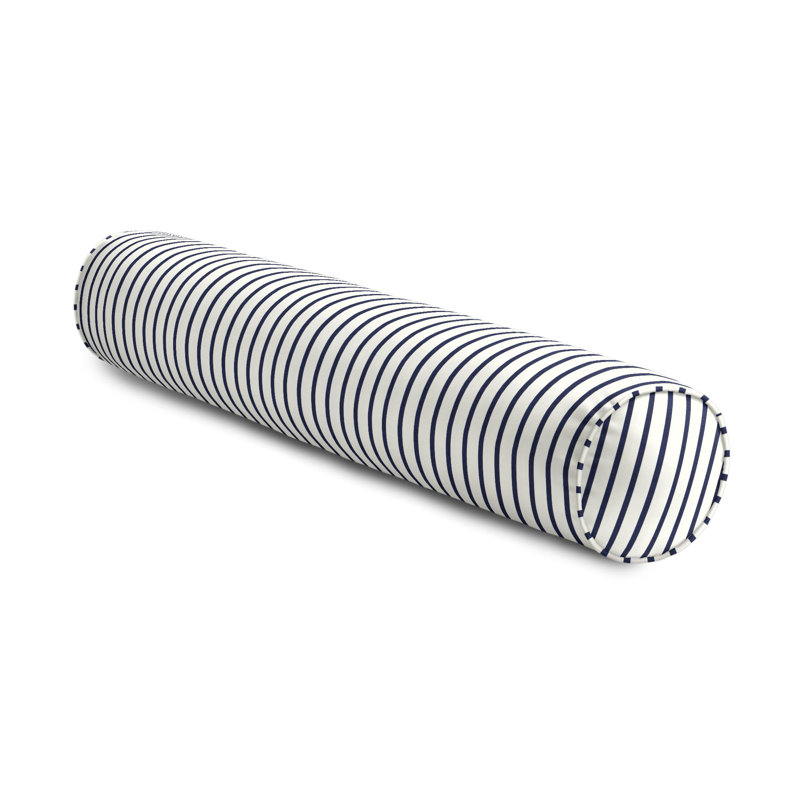 Shore Bolster Pillow Cover & Insert, Black, 9" x 48"