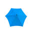 Parasol 9 pi avec abat-jour de jardin, auvent à motif de glace bleue, auvent hexagonal, mât à grain noir argenté, inclinaison à bouton-poussoir, manivelle, évent, eau et bleu extérieur, intempéries-132959391