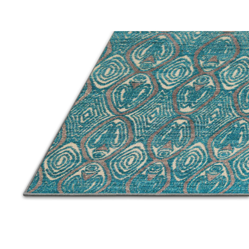 Abstract Indoor Rug, Rectangle 2' x 4'