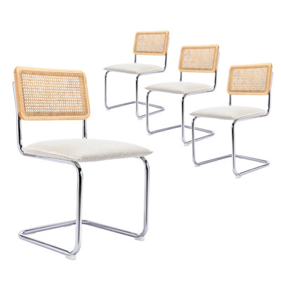 Marlow 18.8'' H Boucle Upholstered Cantilever Chair