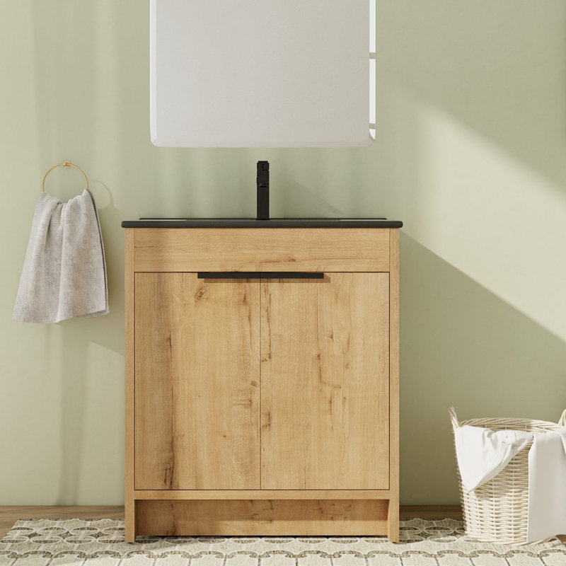 Cottam 30'' Single Bathroom Vanity with Ceramic Top