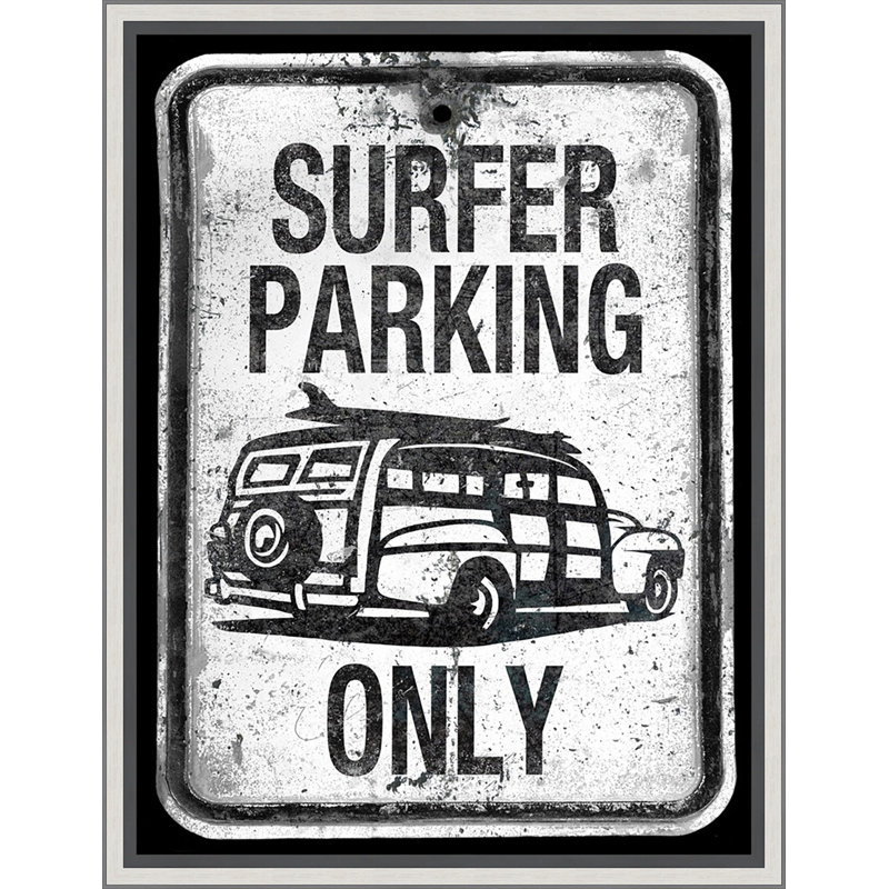 Surf Parking Only - cadre photo, impression sur papier