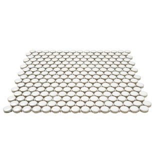 0.75" x 0.75" Porcelain Penny Round Mosaic Wall & Floor Tile