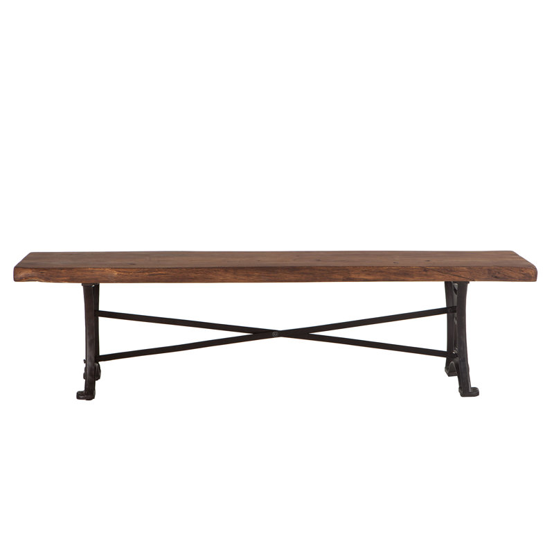 Organic Forge Solid Wood Bench