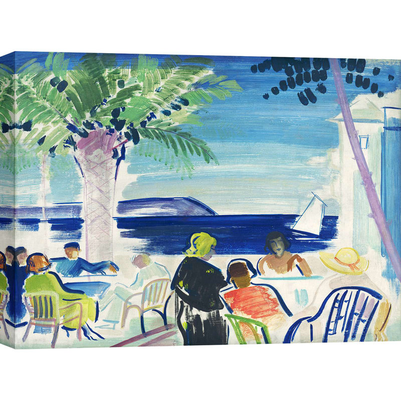 French Riviera, 1920 by János Vaszary - Wrapped Canvas Print, 70cm H x 100cm W