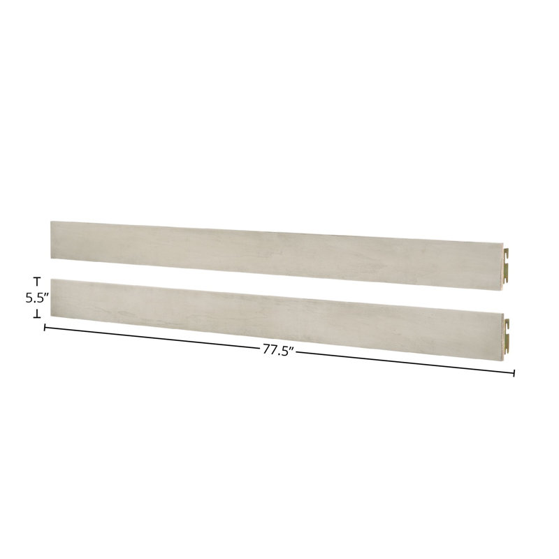 Barrières de lit pour lit de bébé Arshad, Blanc
