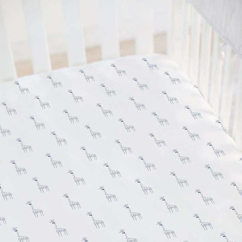 Drap-housse pour lit de bébé Girafe