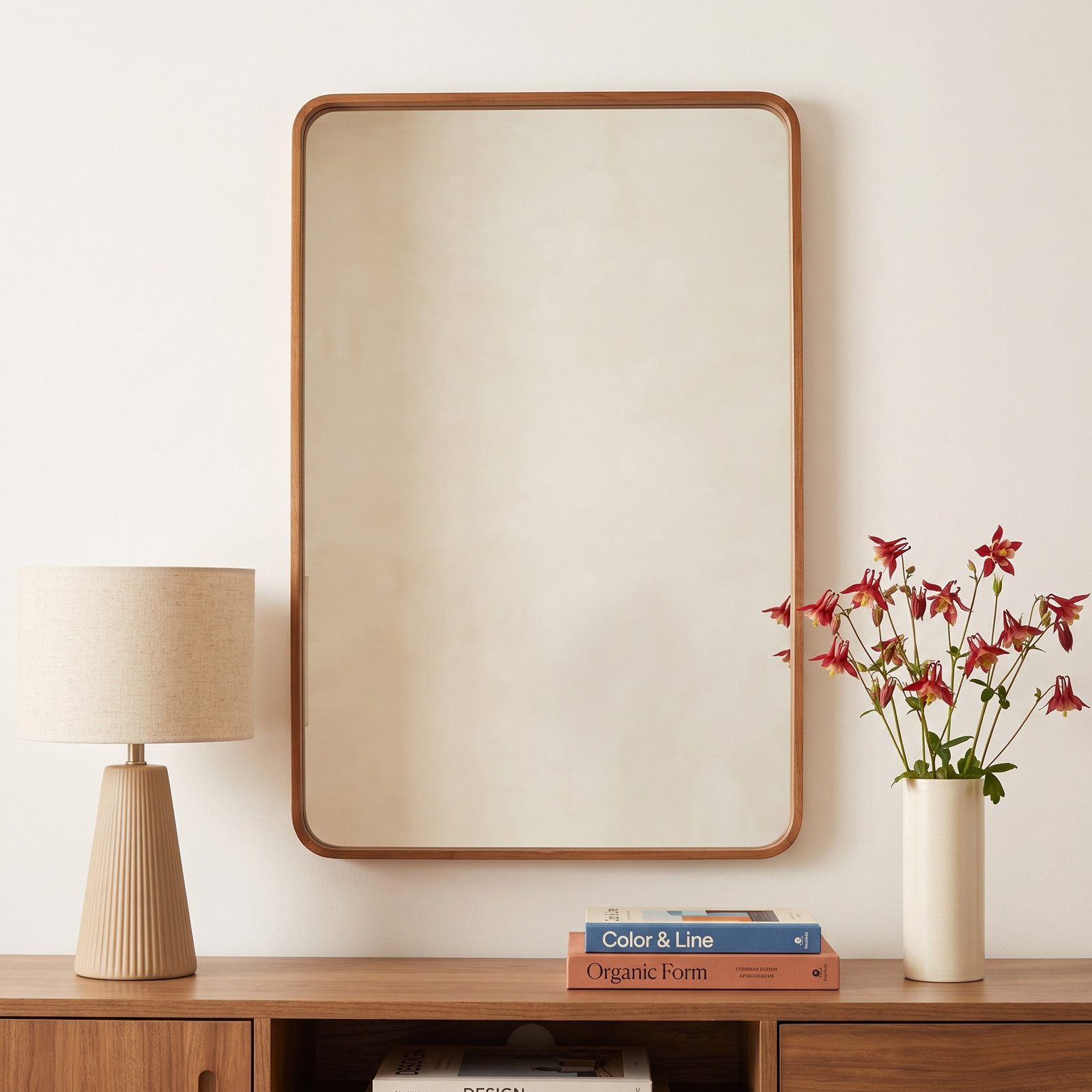 Strophe Solid Wood Rectangle Mirror