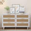 Armoire de rangement en rotin à 5 tiroirs, 18 po - Standard