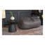  Fauteuil à billes cylindrique en suède gris anthracite Michael de 4 pieds pour les salons modernes et les cinémas maison