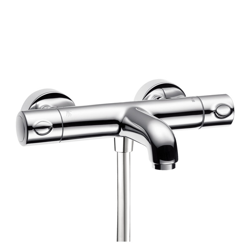 Thermostat de bain-douche exposé par ecostat, Chrome