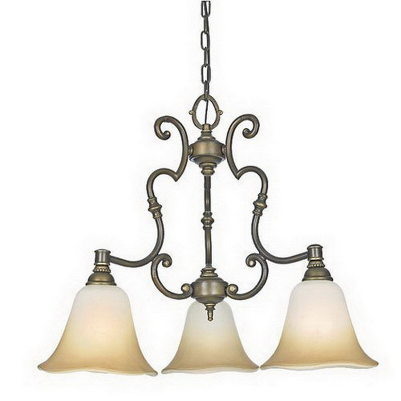 Lustre classique/traditionnel ombré 3 lumières Caruthersville
