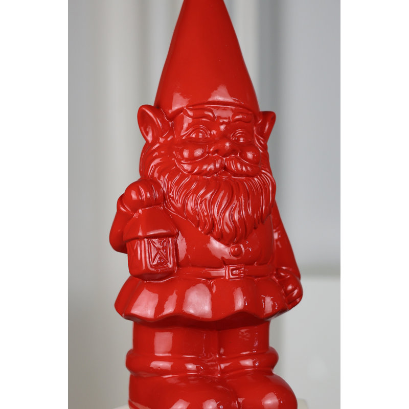 Polyresin Garden Statue, Red
