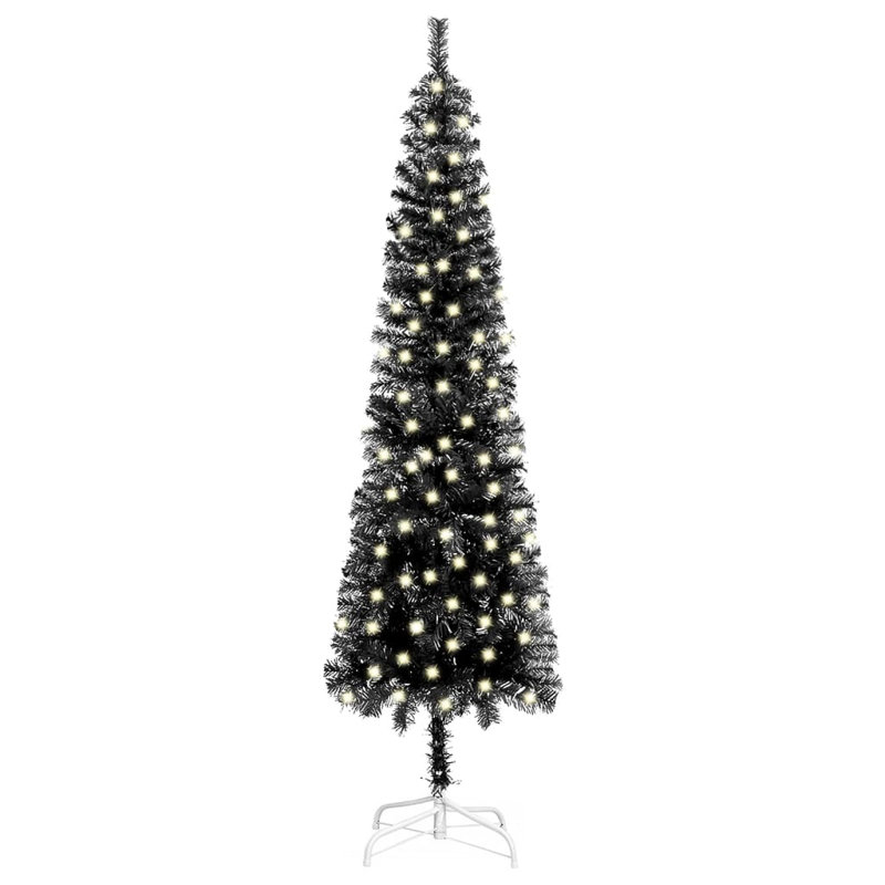 Arbre de Noël en PVC noir 7,9 pi Vidaxl