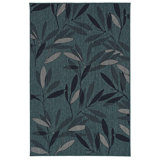 Modern Leaves Rectangle Area Rug