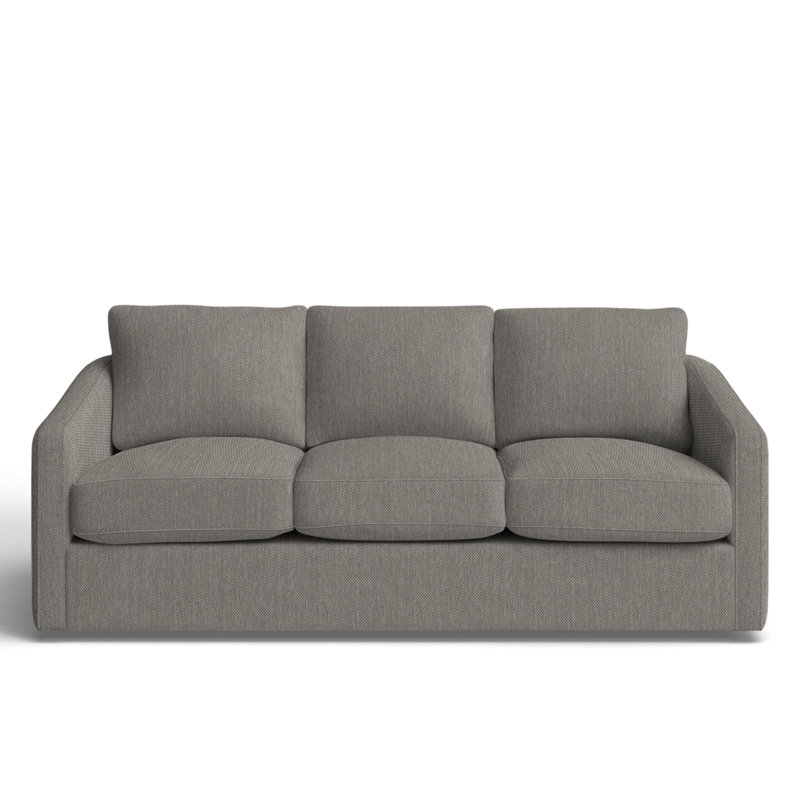 Minty 84'' Upholstered Sofa, Peyton Gray Performance Twill