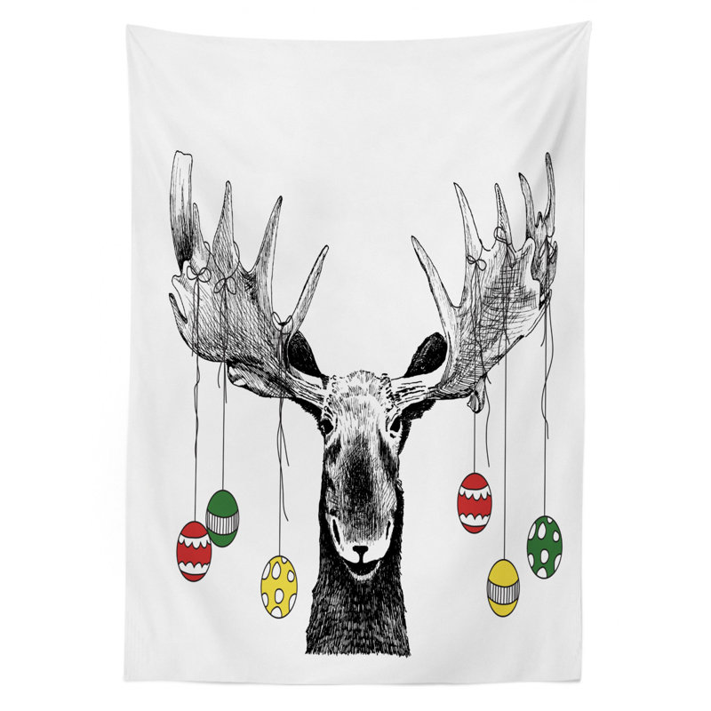 Moose Tablecloth, 90" x 60"
