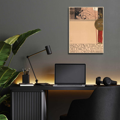 Lark Manor™ 'Plakat der 1. Ausstellung der Secession' by Gustav Klimt, Acrylic Glass Wall Art, ACR-28806