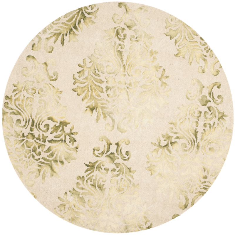 Oakton Hand Tufted Wool Oriental Rug, Round 7'