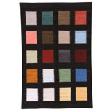 Hand Knotted Wool Area Rug in Patchwork