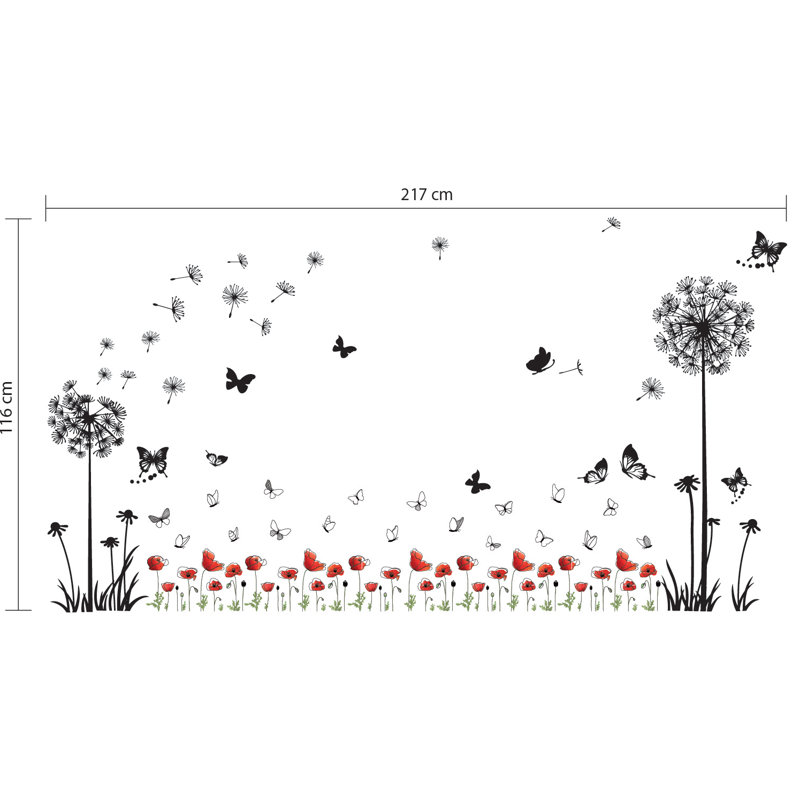 Décalcomanie murale jardin