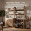 Meuble télé moderne avec rangement, brun caramel-129024971