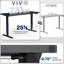 Bureau électrique 60 "x 30" VIVO, plateau de table avec câble, série 1B6-P3B-92395465