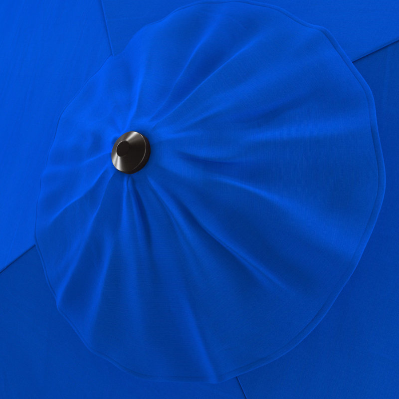 Parasol en porte-à-faux carré 8 pi 7 po Dayshia, Toile Sunbrella® bleu pacifique