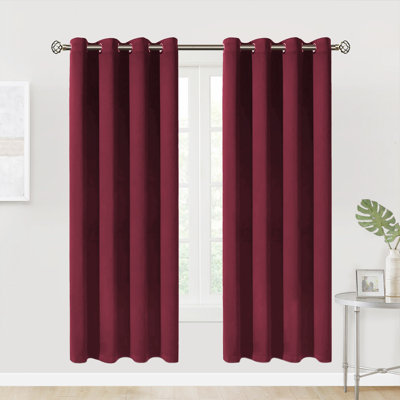 Paire de rideaux occultant et isolant avec œillets Horrell Living Room